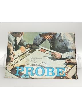 Vintage Probe Game Of Words Board Game 1964 Parker Brothers ~ 100% Complete